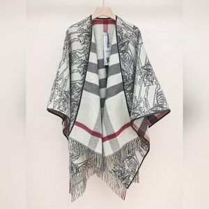 Burberry Check Wool Shawl